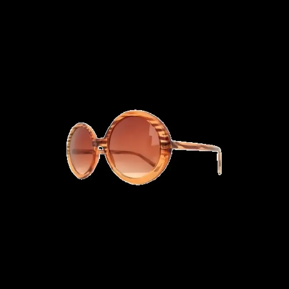 Brun oversize solbrille