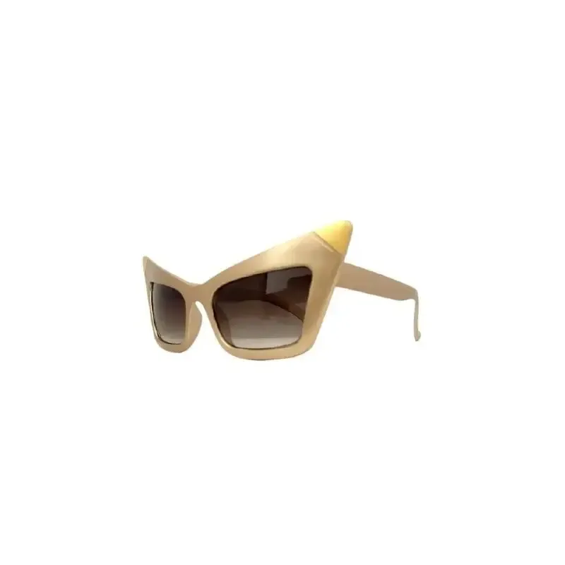 CAT-EYE SOLBRILLE MED GULE KANTER
